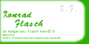 konrad flasch business card